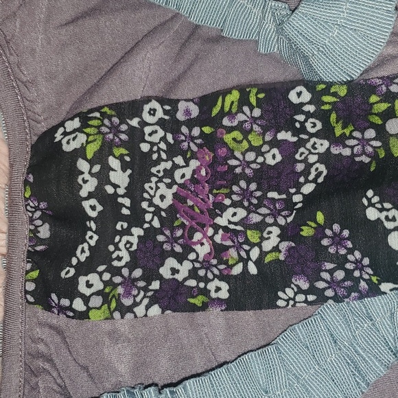 NWT Alice San Diego purple long sleeve crop jacket cardigan top tie front - Picture 6 of 7